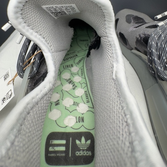 Adidas Pharrell x NMD Human Race 'Animal Print - Ash' - Size 11M - NEW - Picture 9 of 11